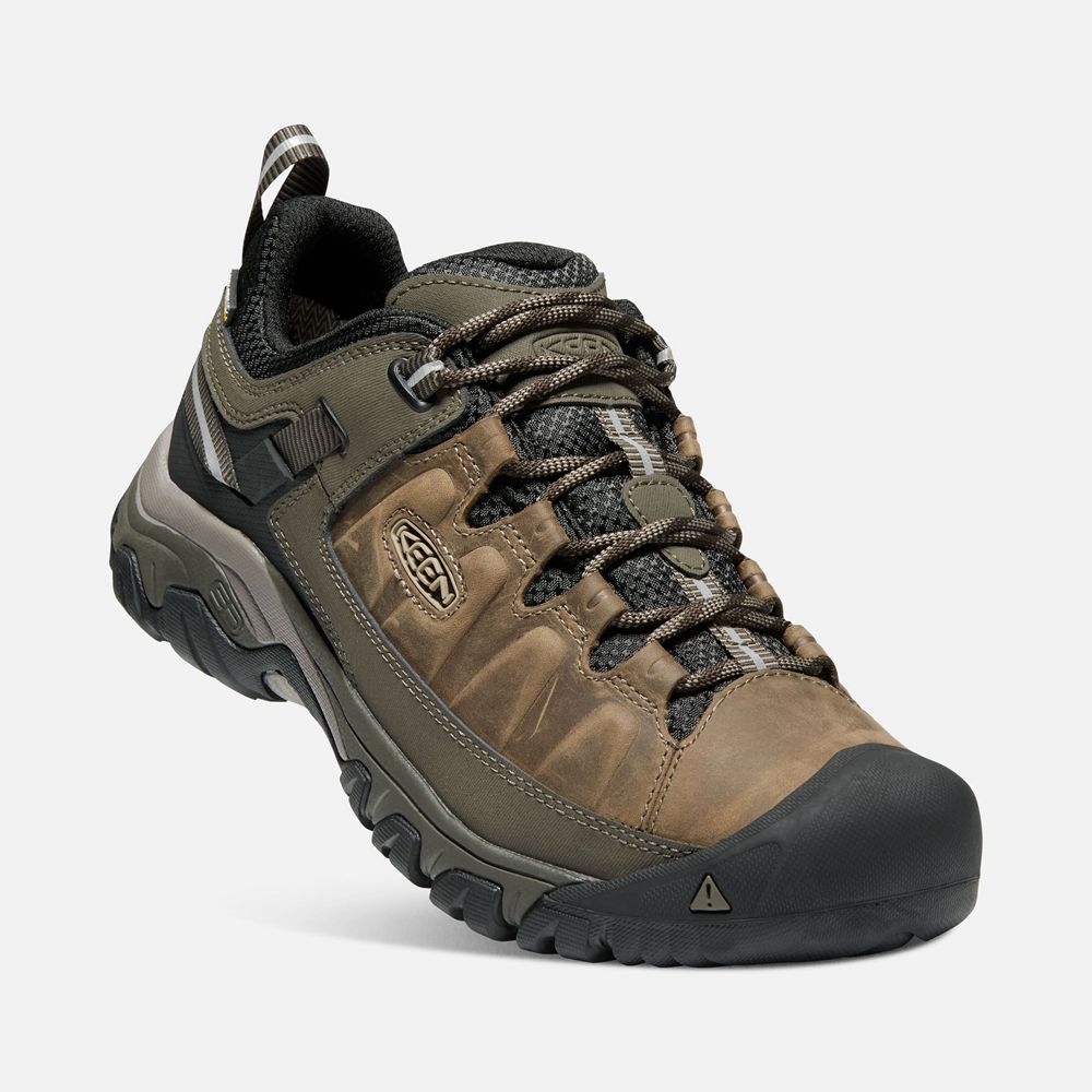 Keen Wandelschoenen Heren Bruin/Olijfgroen - Targhee Iii Waterproof Wide - 65401-BZDV